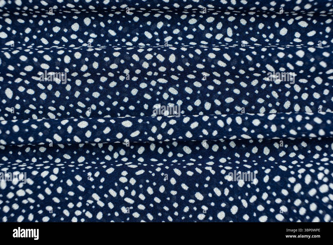Dotted Synthetic Fabric Close-Up Background Stock Photo