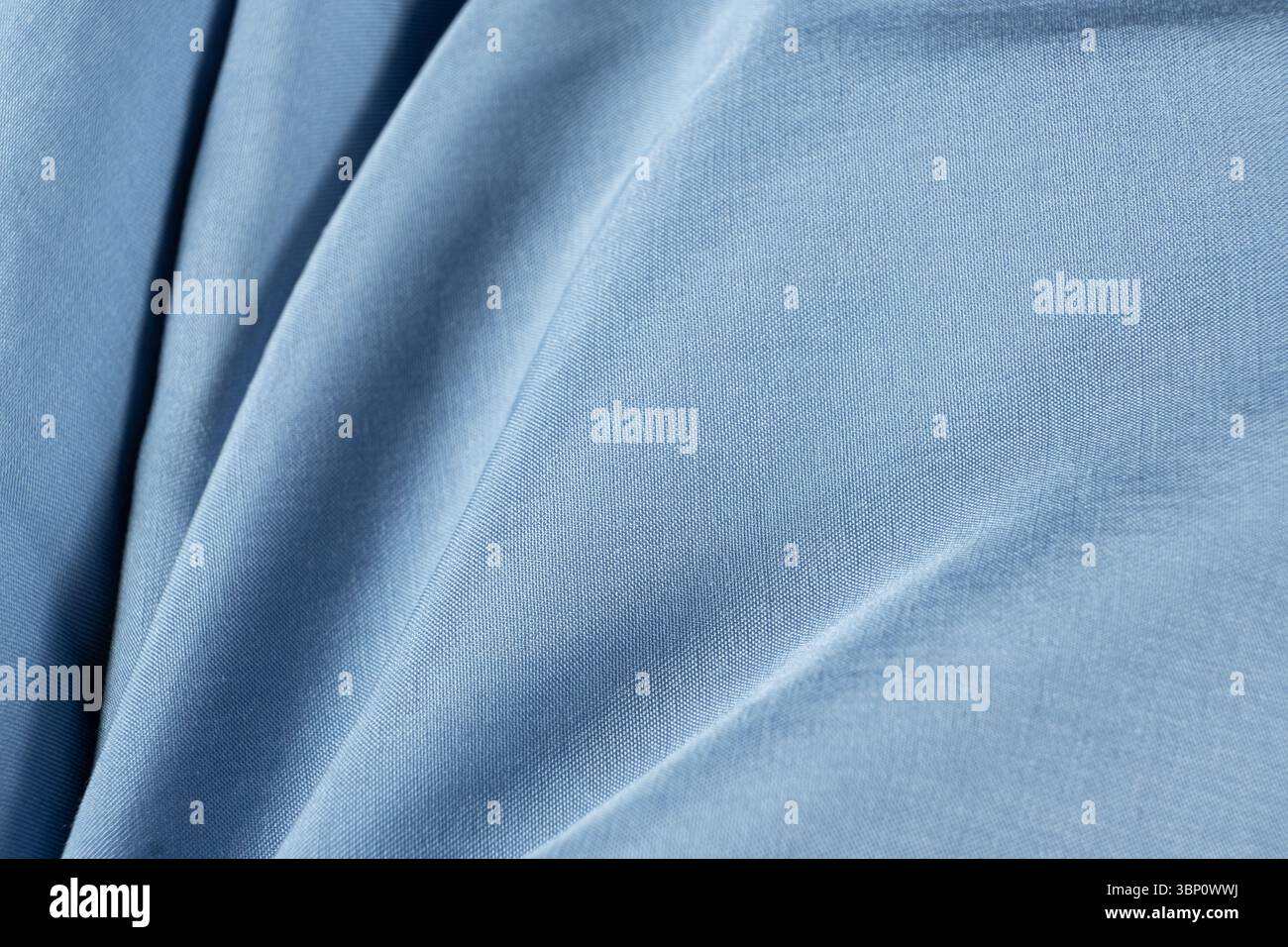 Abstract Blue Fabric Background Space for Text. Stock Photo