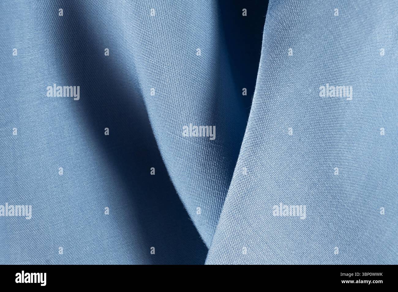 Light Blue Synthetic Fabric with Polyester Elastane Texture Stock Photo