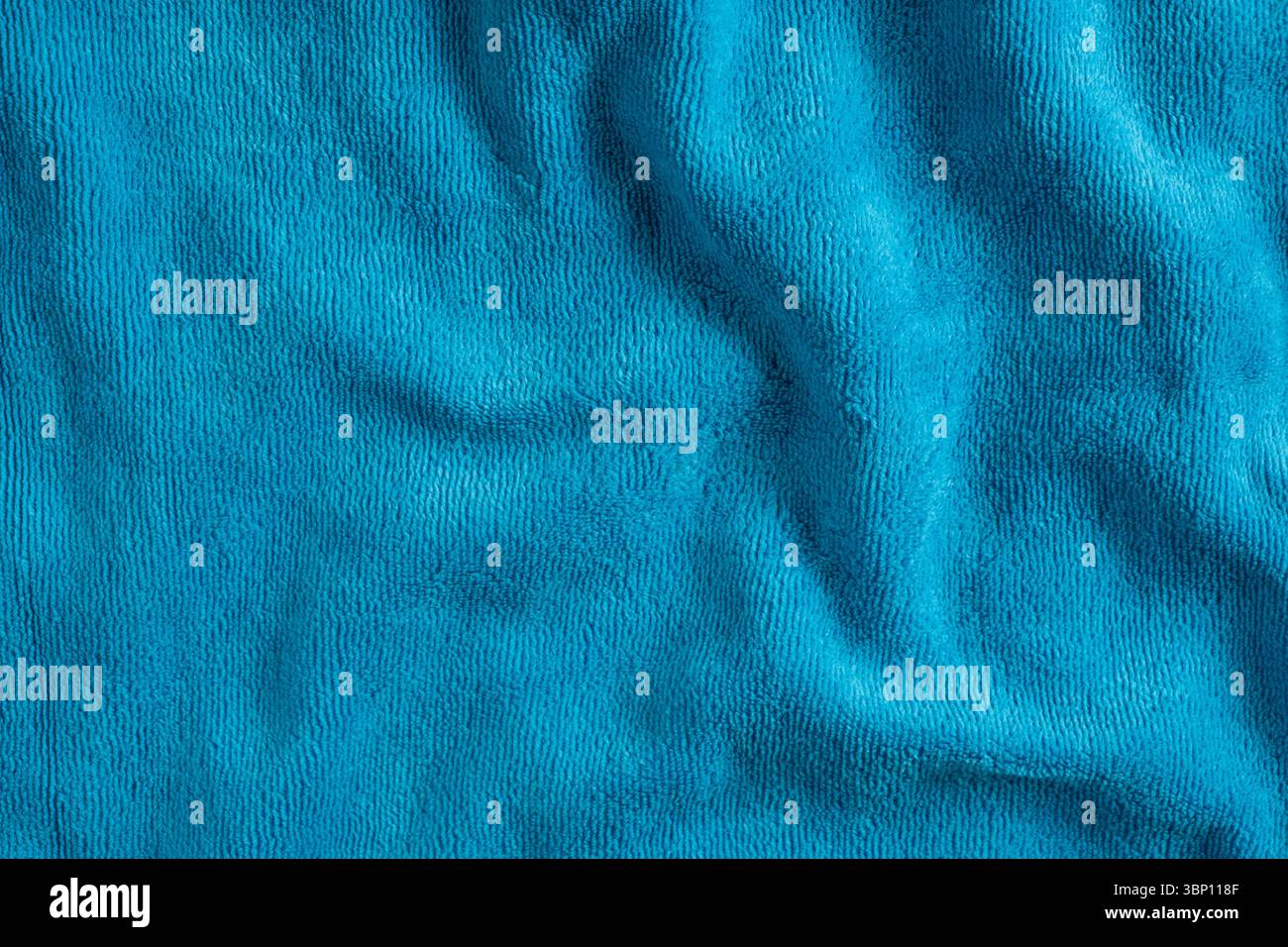 Macro texture cotton and polyester fabric top view Stock Photo