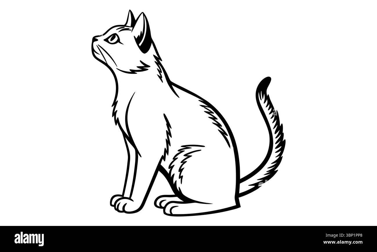 Cat icon flat style vector illustration Stock Vector Image & Art - Alamy