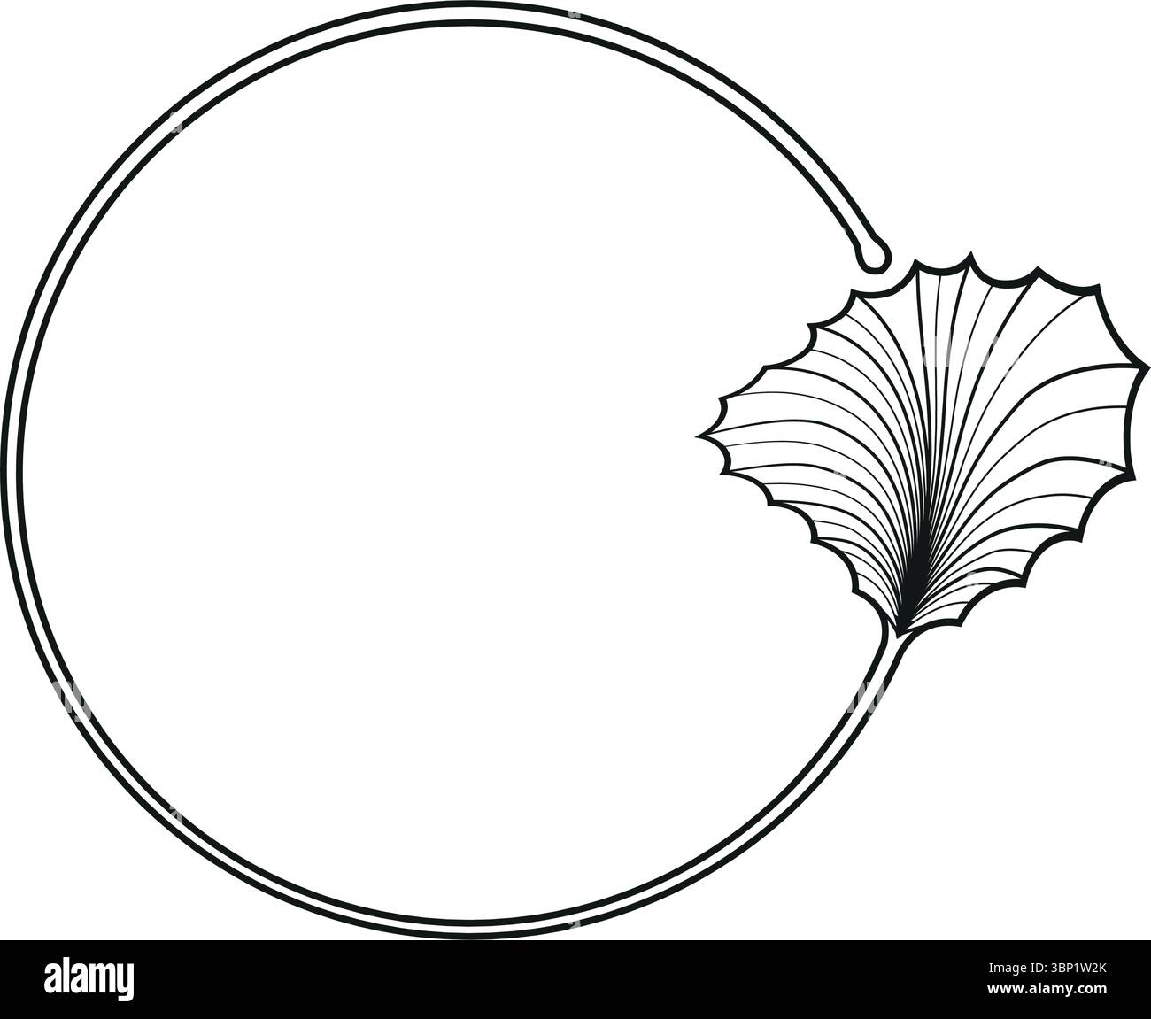 Graphic Ginkgo leaf motif designed for text message Stock Vector