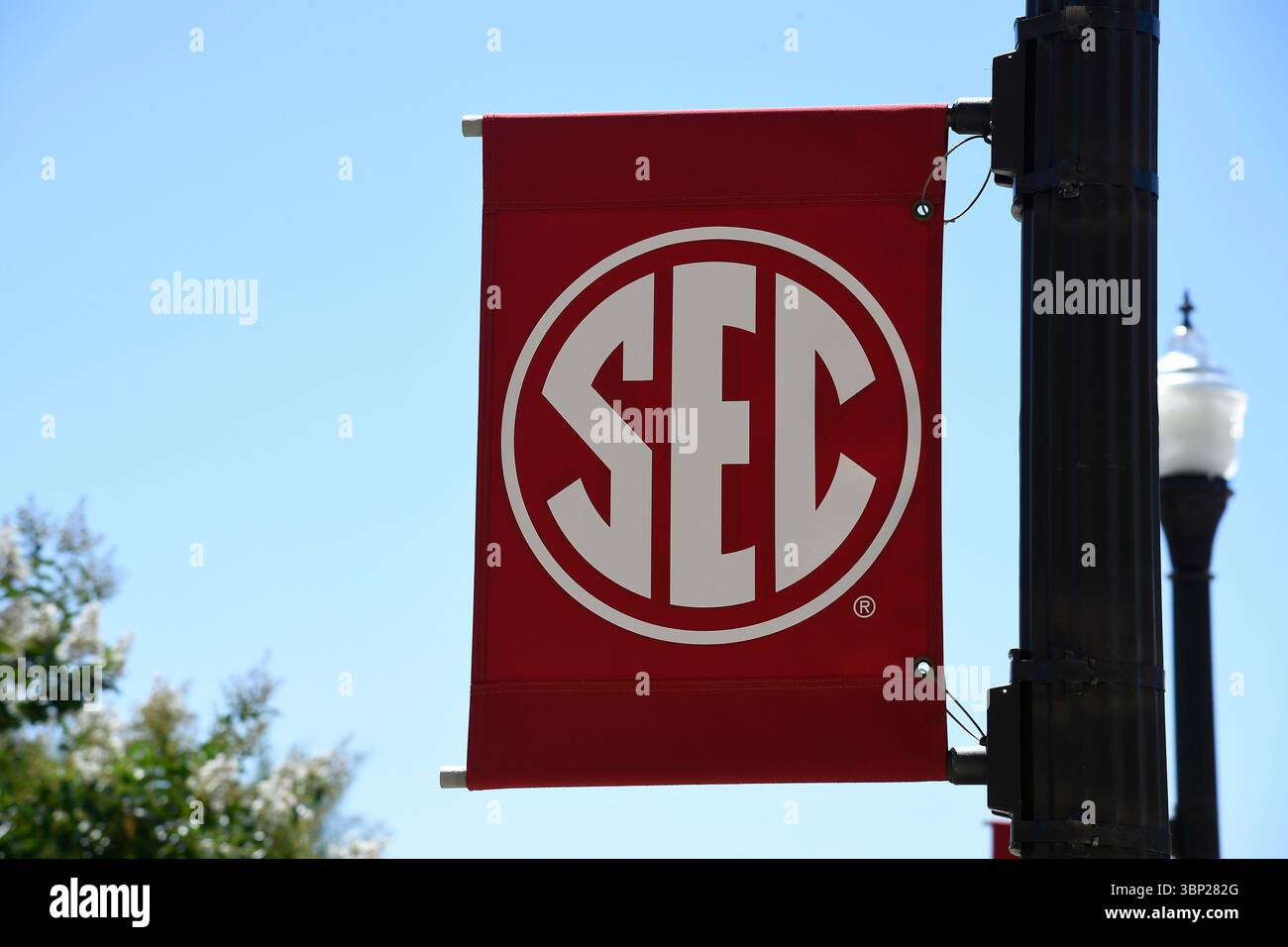 NORMAN, OK - JUNE 08: A general view of the SEC logo (Southeastern ...