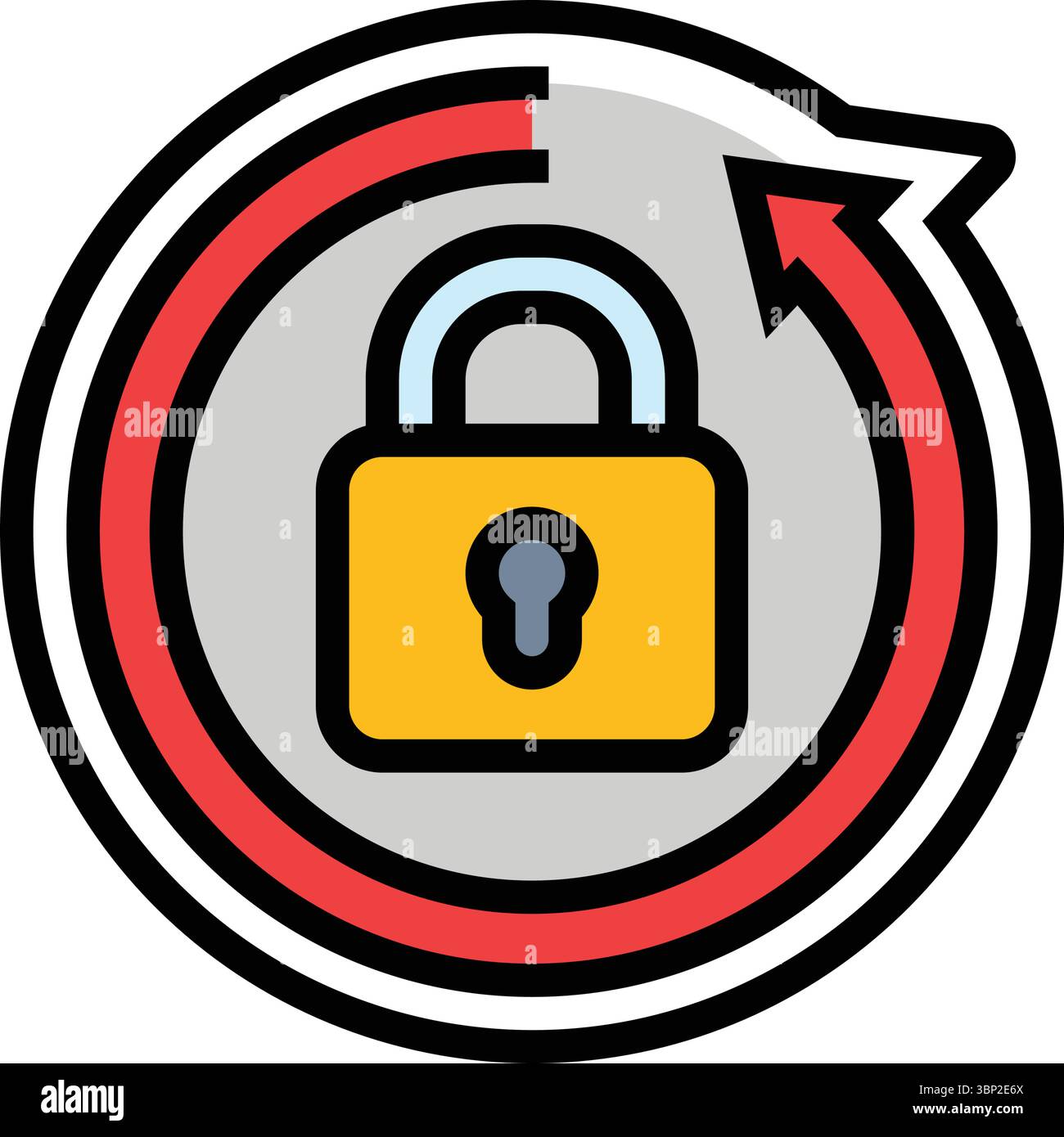 auto locking color icon vector illustration Stock Vector Image & Art ...