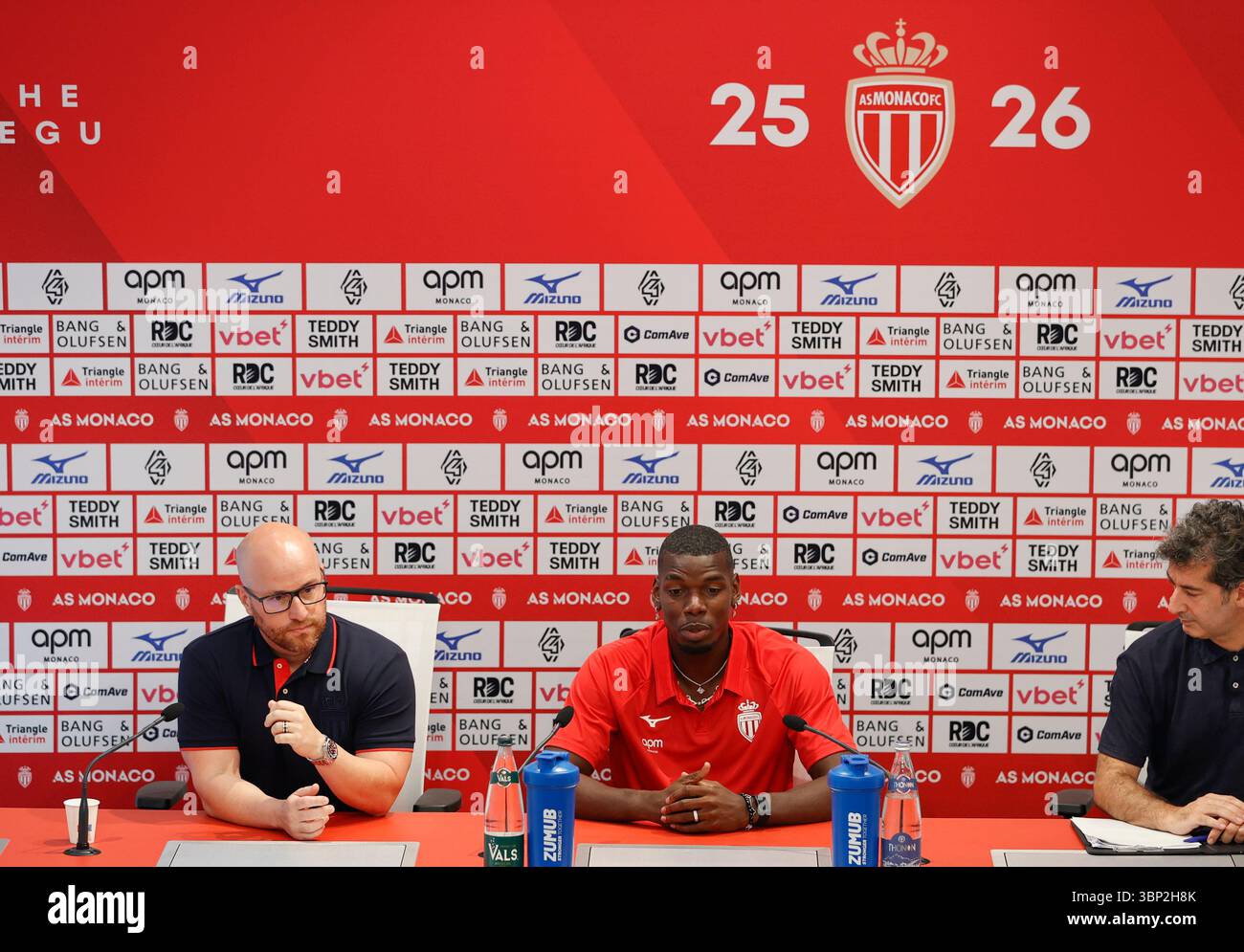 Maillot Extérieur AS Monaco 2025-2026 - Paul Pogba #8 - Homme Taille L - Mizuno