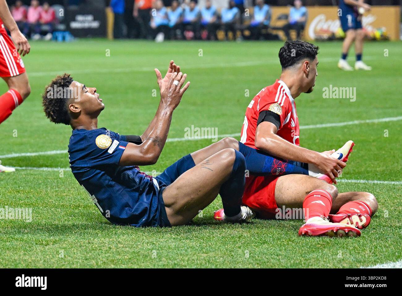 ATLANTA, GA – JULY 05: PSG midfielder Desire Doue (14) reacts after ...