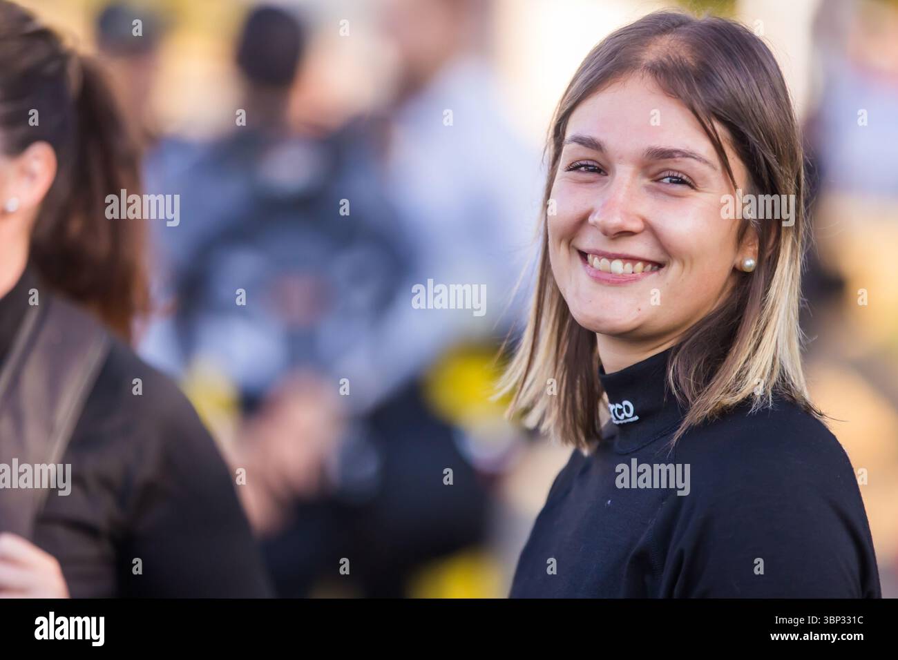 Rodez, France. 05th July, 2025. OLEA Charlotte, PAGES Cecile, Renault Clio Rally5, portrait during the Rallye Aveyron Rouergue - Occitanie 2025, 5th round of the Championnat de France des Rallyes 2025, from July 4 to 5, 2025 in Rodez, France - Photo Bastien Roux/DPPI Credit: DPPI Media/Alamy Live News Stock Photo