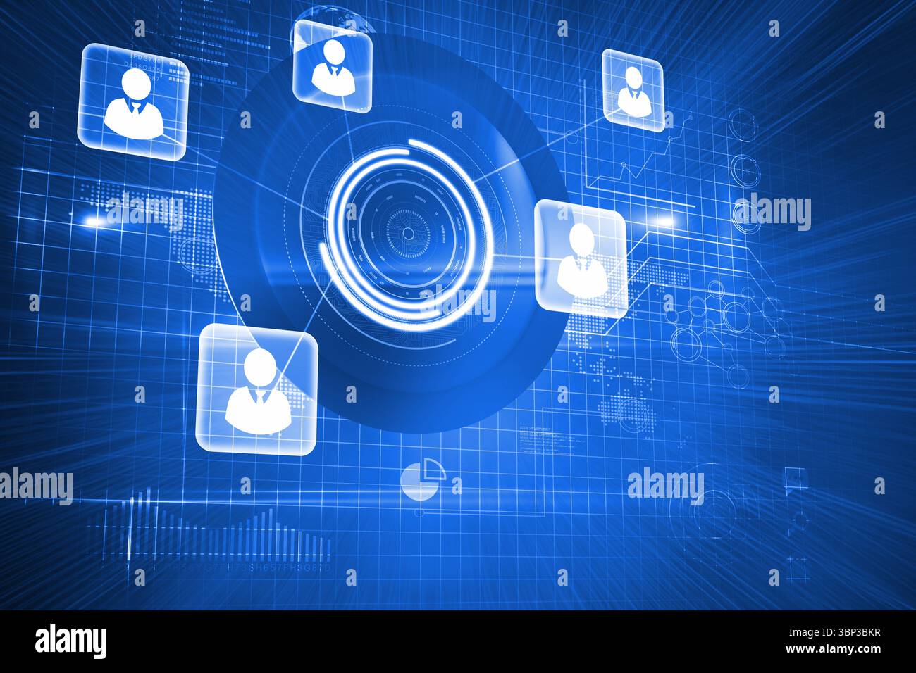 Futuristic technology interface Stock Photo
