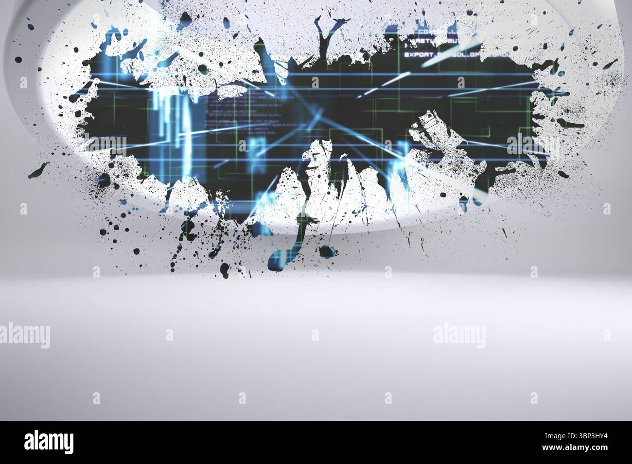 Splash showing technology interface Stock Photo