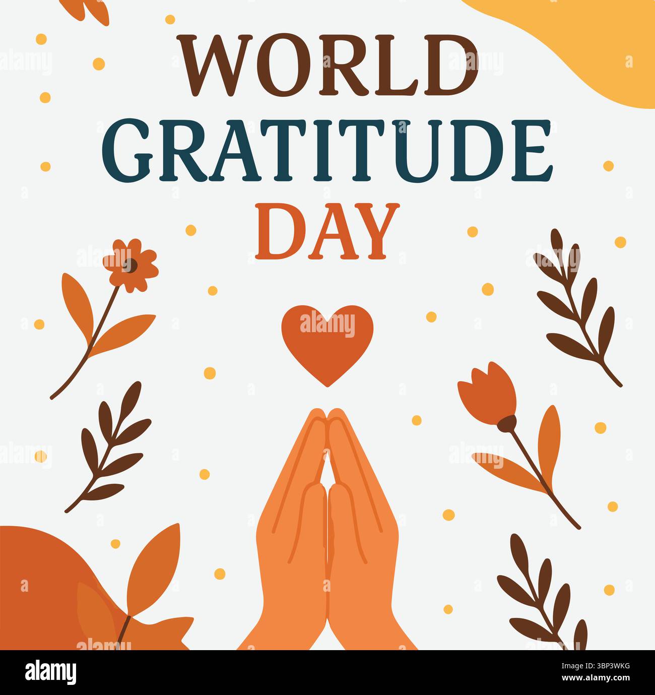 Mindful thankfulness Stock Vector Images Alamy