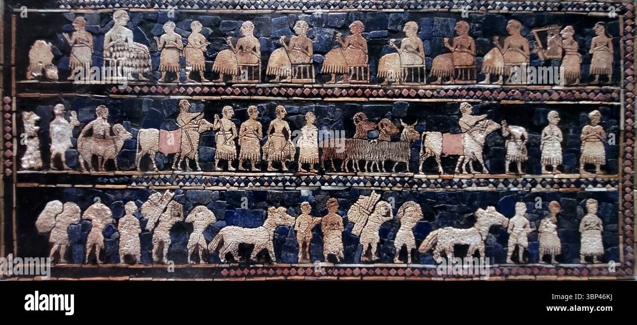 Sumerian Shell Inlay 2500 2400 bce hi-res stock photography and images - Alamy