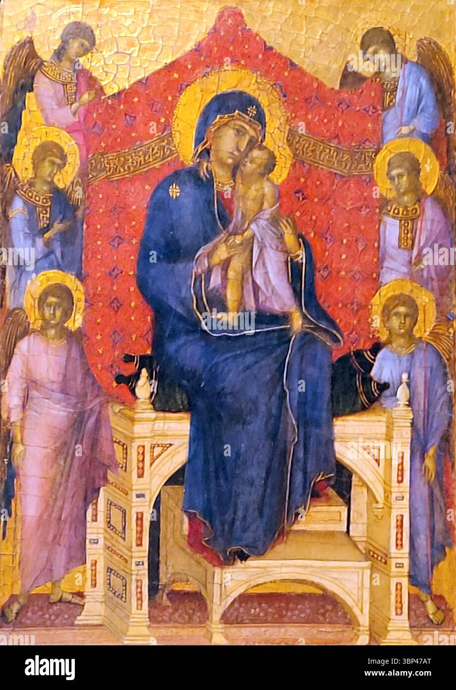 The central panel of Duccio di Buoninsegna's Maest? altarpiece, the ...