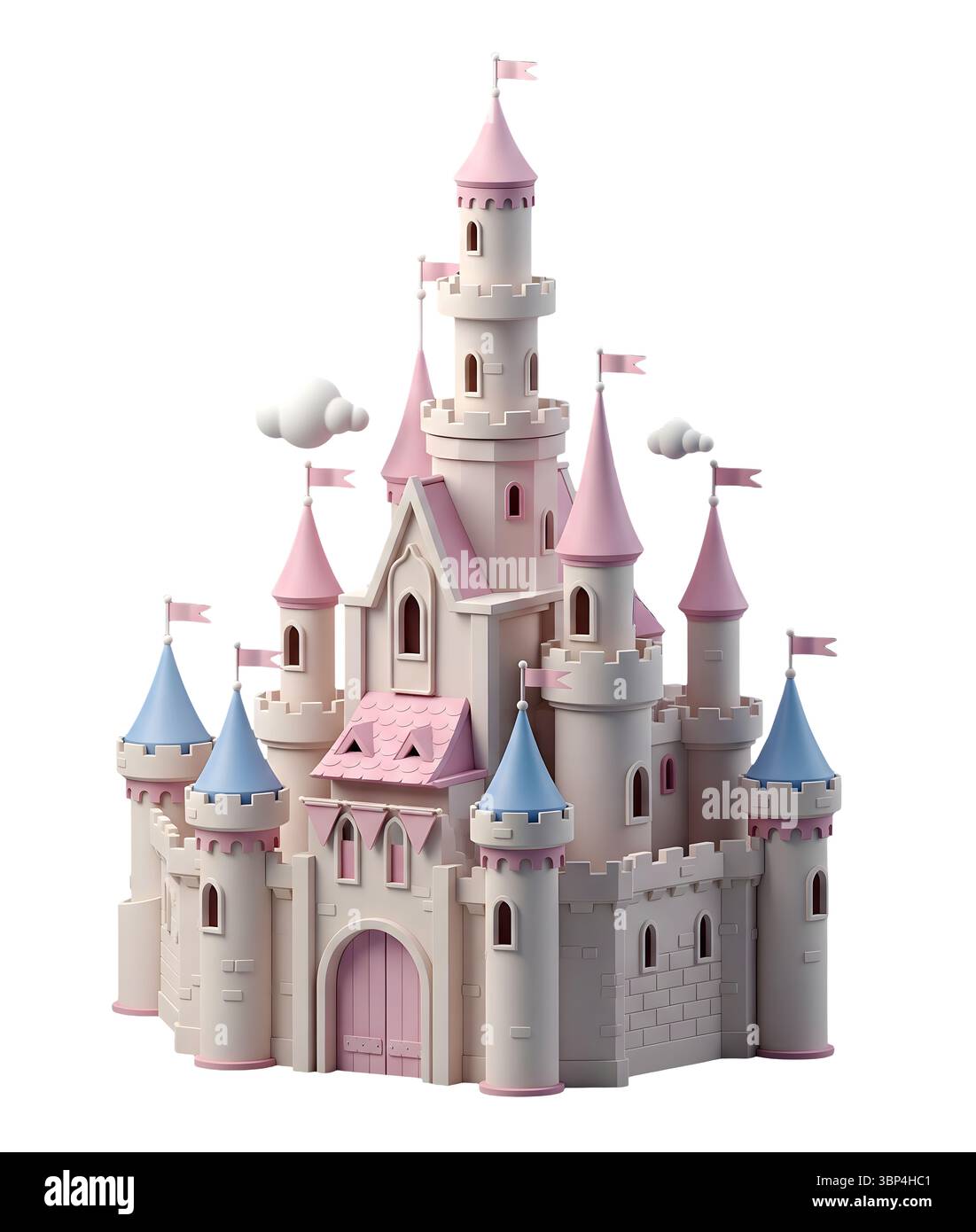 minimalist 3D rendering in a soft and smooth renderer Stock Photo - Alamy