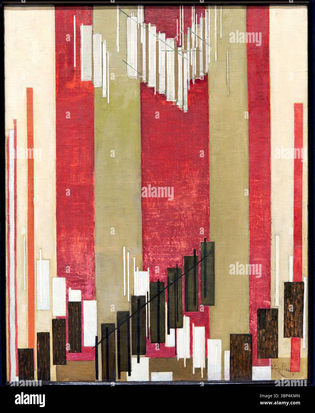 Vertical Language (Langage vertical), 1926, František Kupka (1871-1957) Stock Photo