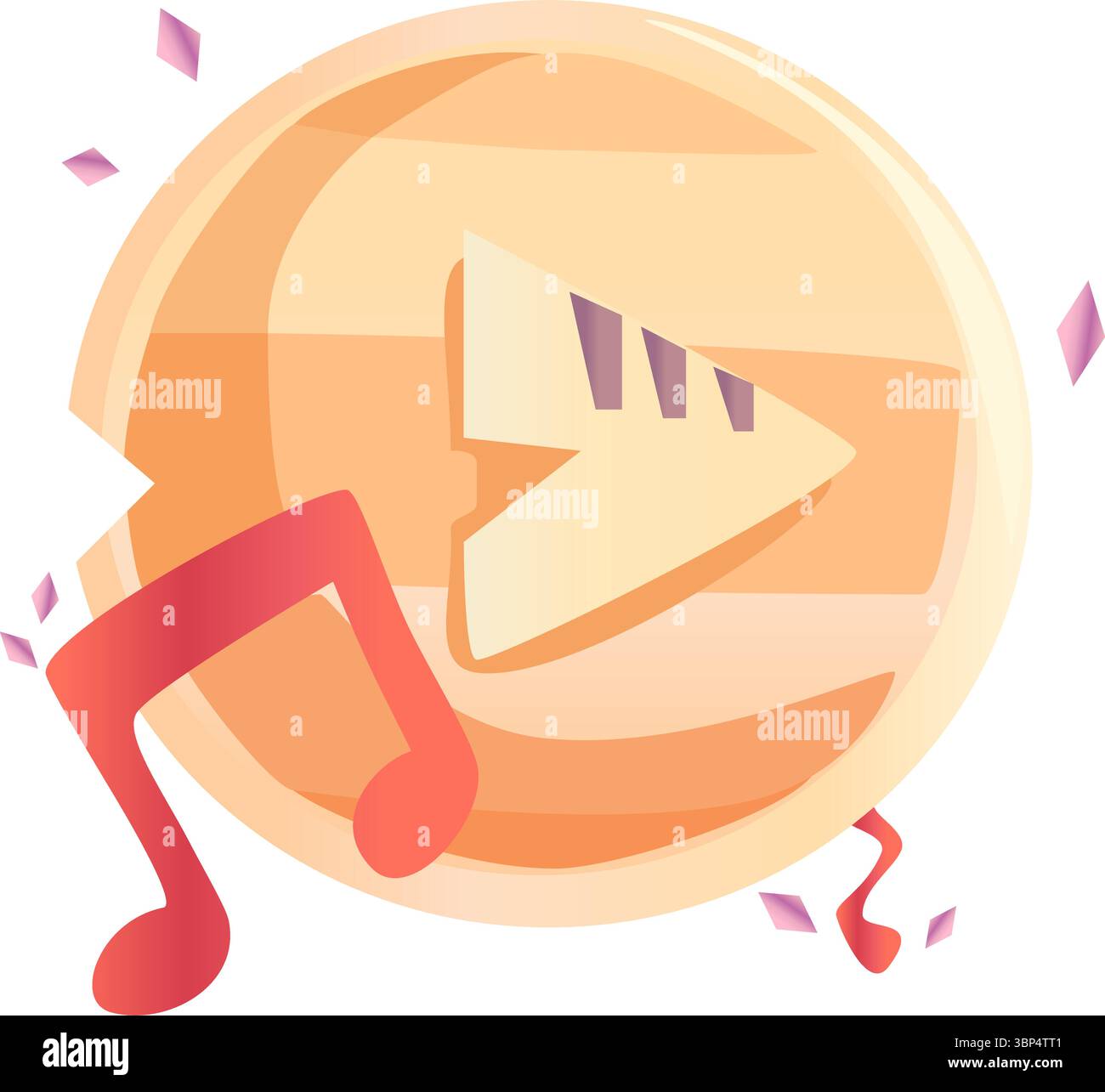 Play button. Simple multimedia button. Video play button. Rectangular play button. Stock Vector