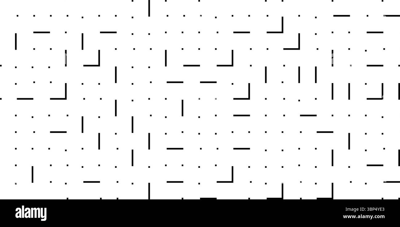 Abstract modern minimal black and white geometry array grid of thin ...