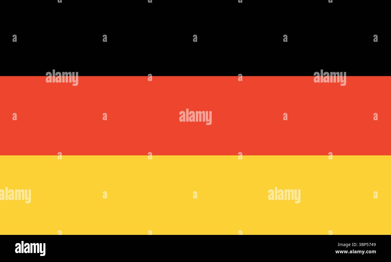 Flag of Germany. Correct proportions. Official colors. National flag of ...