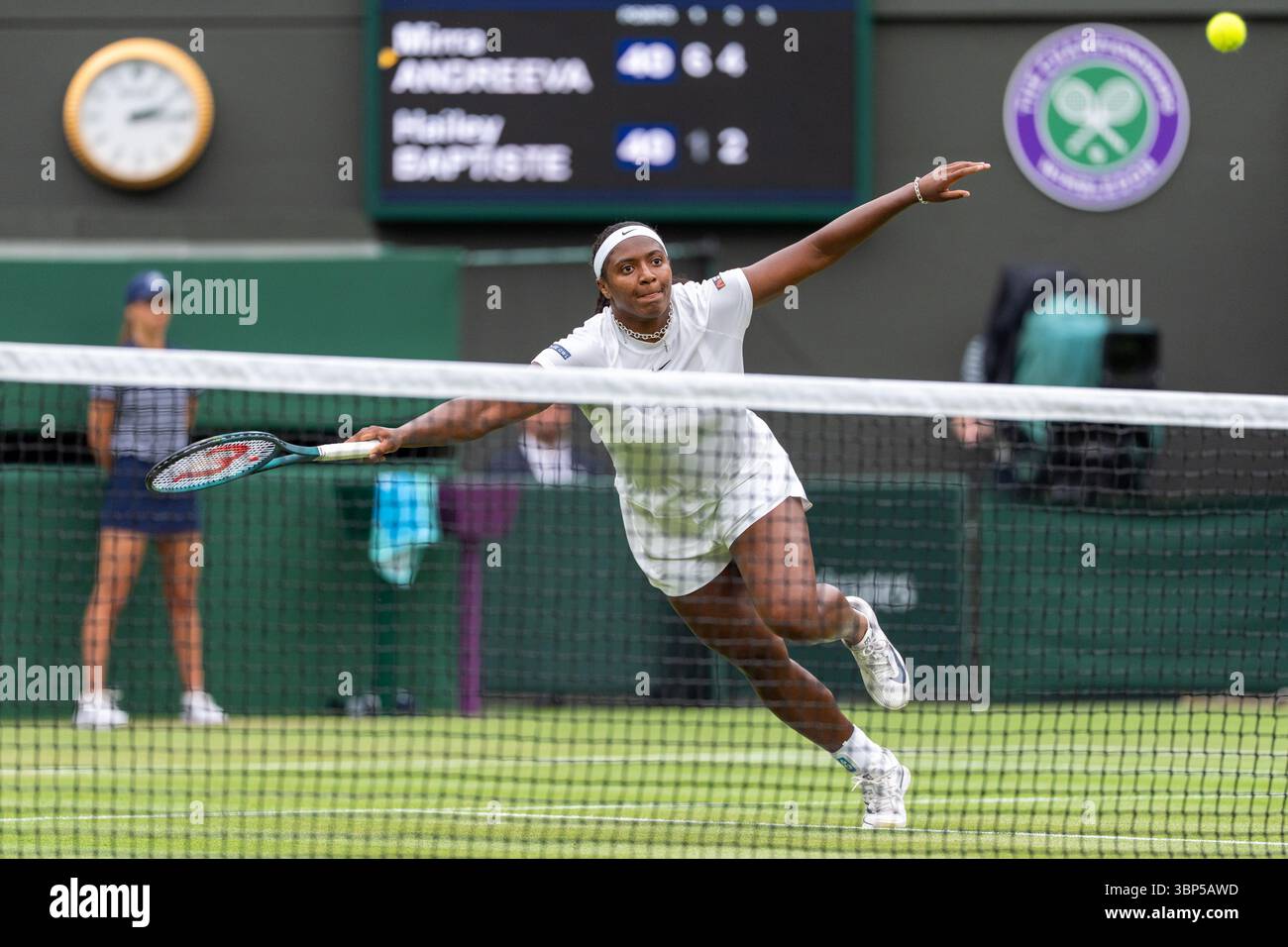 LONDON, ENGLAND JULY 5 Hailey Baptiste of The USA during Wimbledon