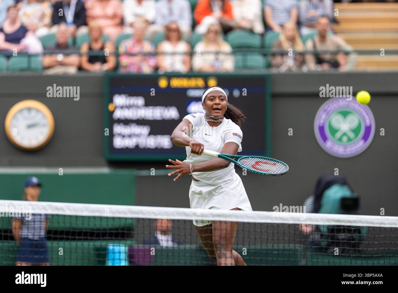 LONDON, ENGLAND JULY 5 Hailey Baptiste of The USA during Wimbledon