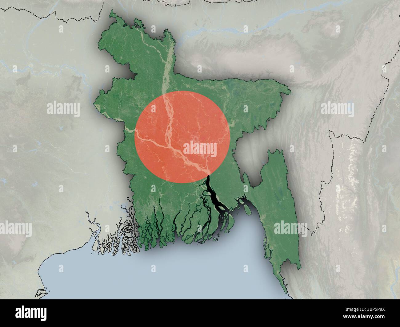 Map of bangladesh hi-res stock photography and images - Alamy