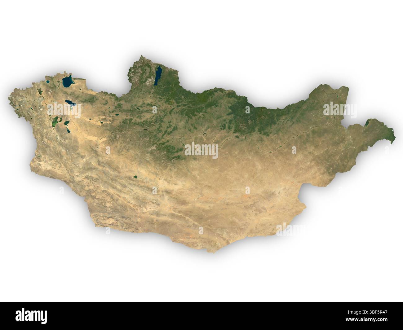 Mongolia relief map hi-res stock photography and images - Alamy