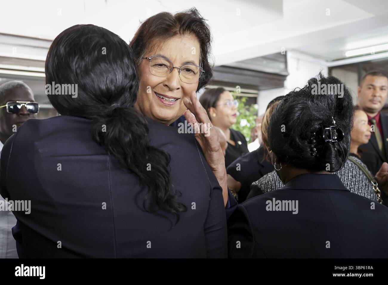 Geerout PARAMARIBO - Jennifer Geerlings-Simons in the Suriname parliament where ...