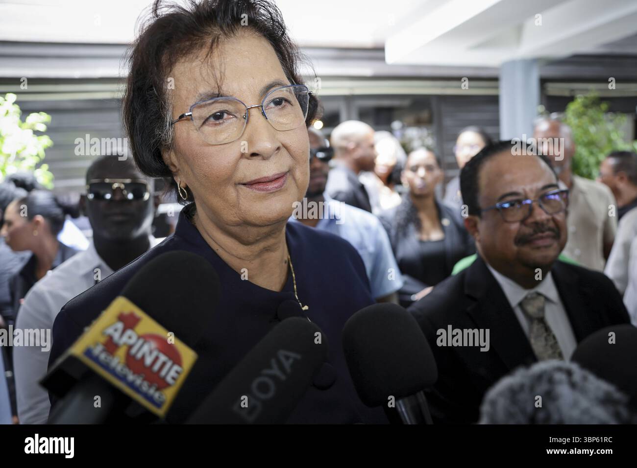 Geerout PARAMARIBO - Jennifer Geerlings-Simons in the Suriname parliament where ...