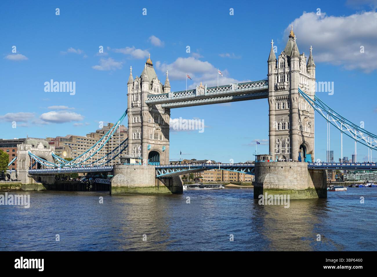 The Tower Bridge on the River Thames in London, England United Kingdom UK Stock Photo
