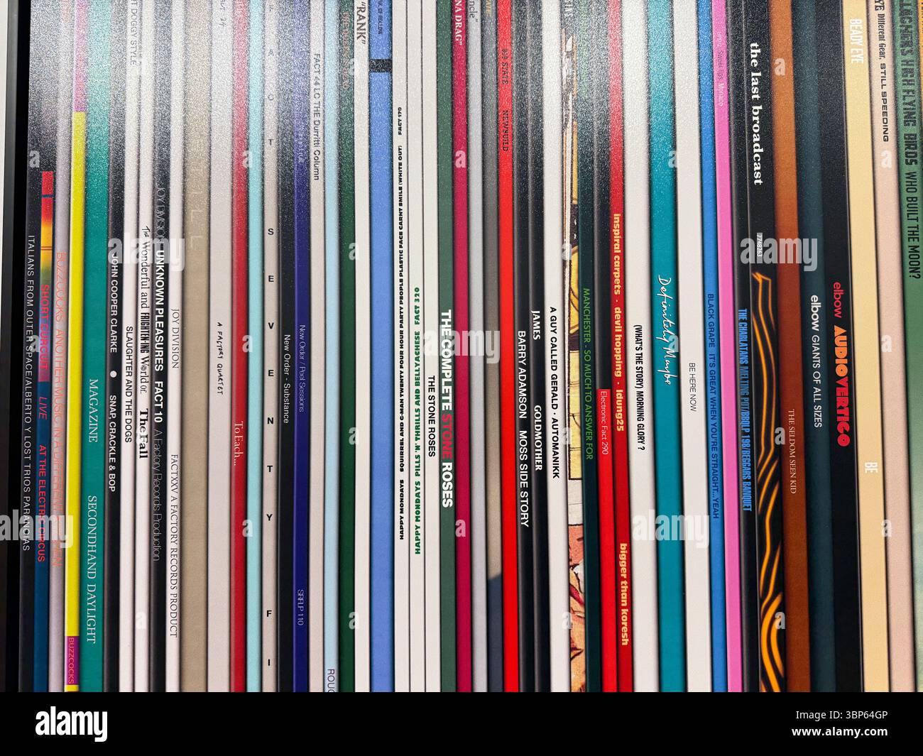 Oasis Paintings and Artwork on Display at Morgan Arcade Gallery Cardiff During Reunion Live '25 Tour Day - Smartphone Captured Stock Image