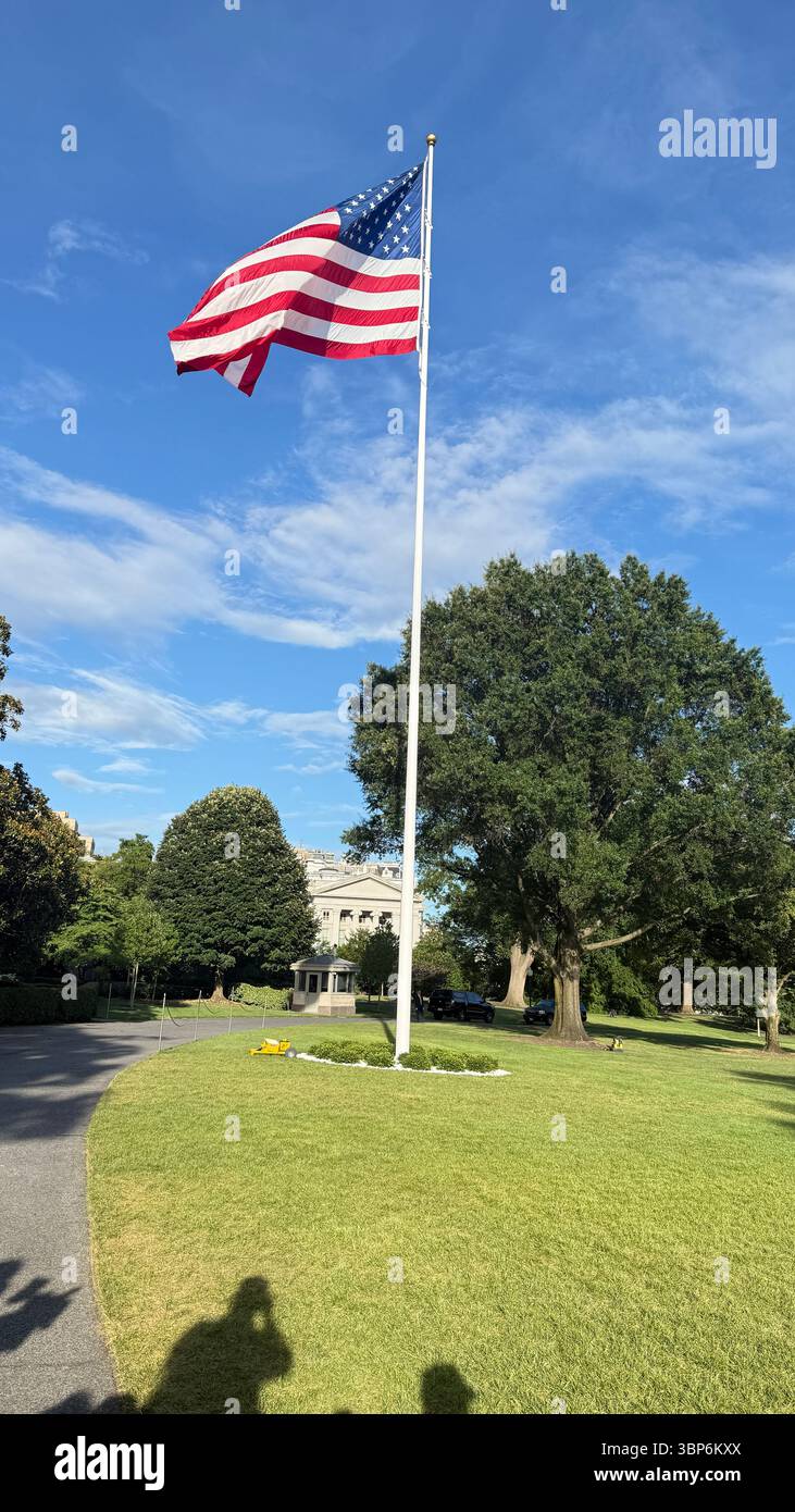 July 10th 2025 Tammy Bruce State Dept Spokesperson gives firm press briefing about Iran as no go zone.She also spoke to Russia and Ukraine - Smartphone Captured Stock Image