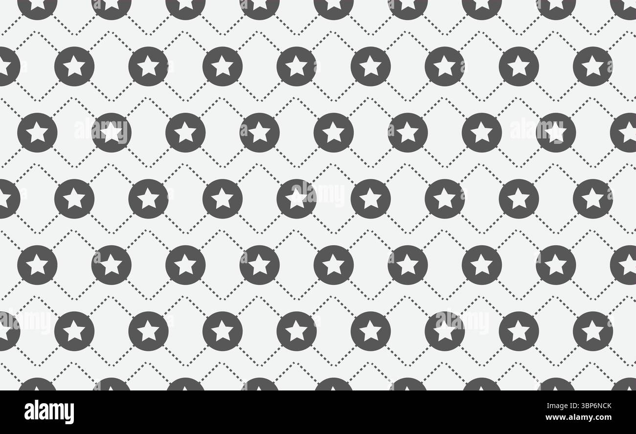 Grayscale geometric ring seamless pattern for subtle vector texture Stock Vector