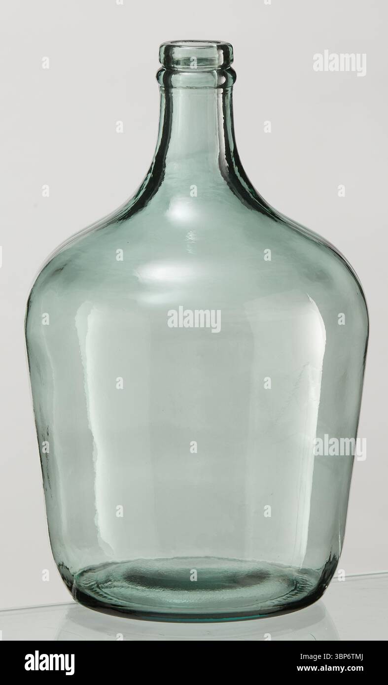 glass bottle empty isolated nature background with clipping path Stock Photo