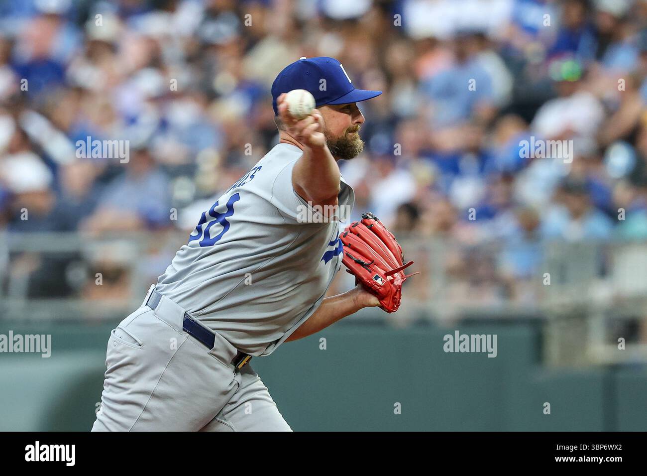 Cs Pitcher Kansas City, MO, USA. 29th June, 2025. Los Angeles Dodgers relief ...