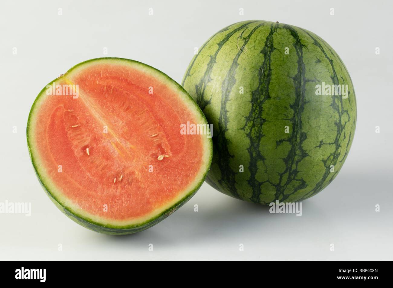 fresh watermelon isolated nature background with clipping path Stock Photo