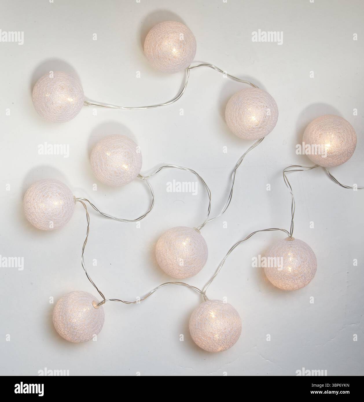 Decorative round light bulbs  isolated nature background with clipping path Stock Photo