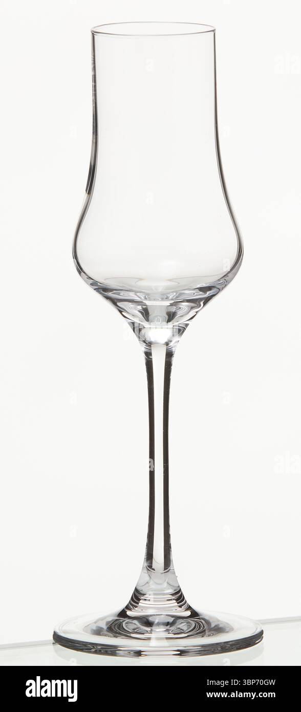 Empty wine glass isolated nature background with clipping path Stock Photo