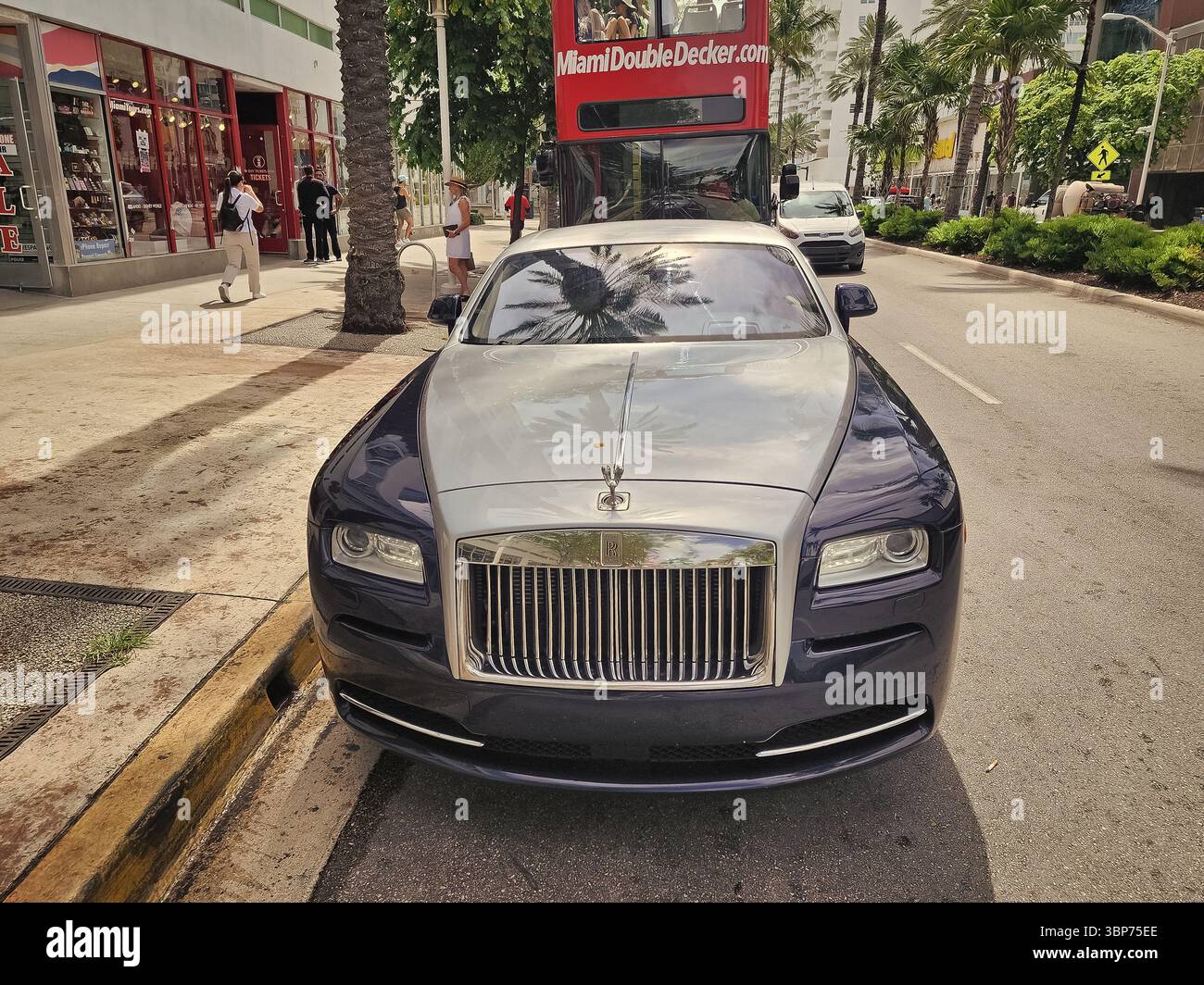 Miami Beach, Florida USA - June 8, 2024: 2014 Rolls-Royce Wraith luxury ...