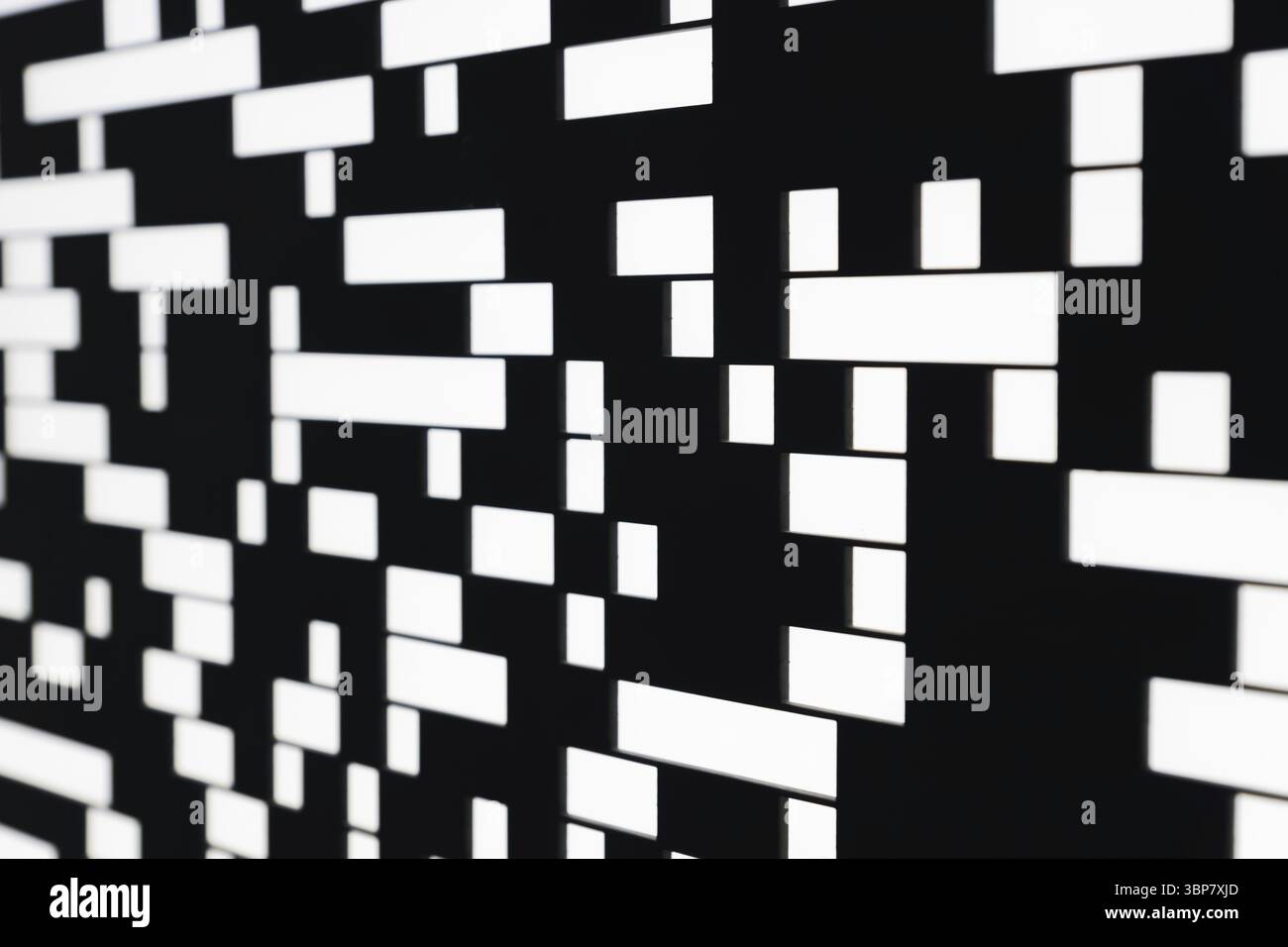 QR code abstract bacground. Hi tech backdrop, selective focus Stock Photo