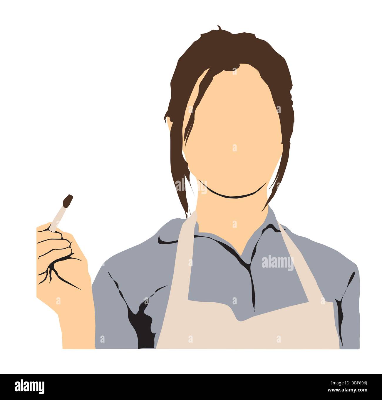 different occupational people profile collection Stock Vector