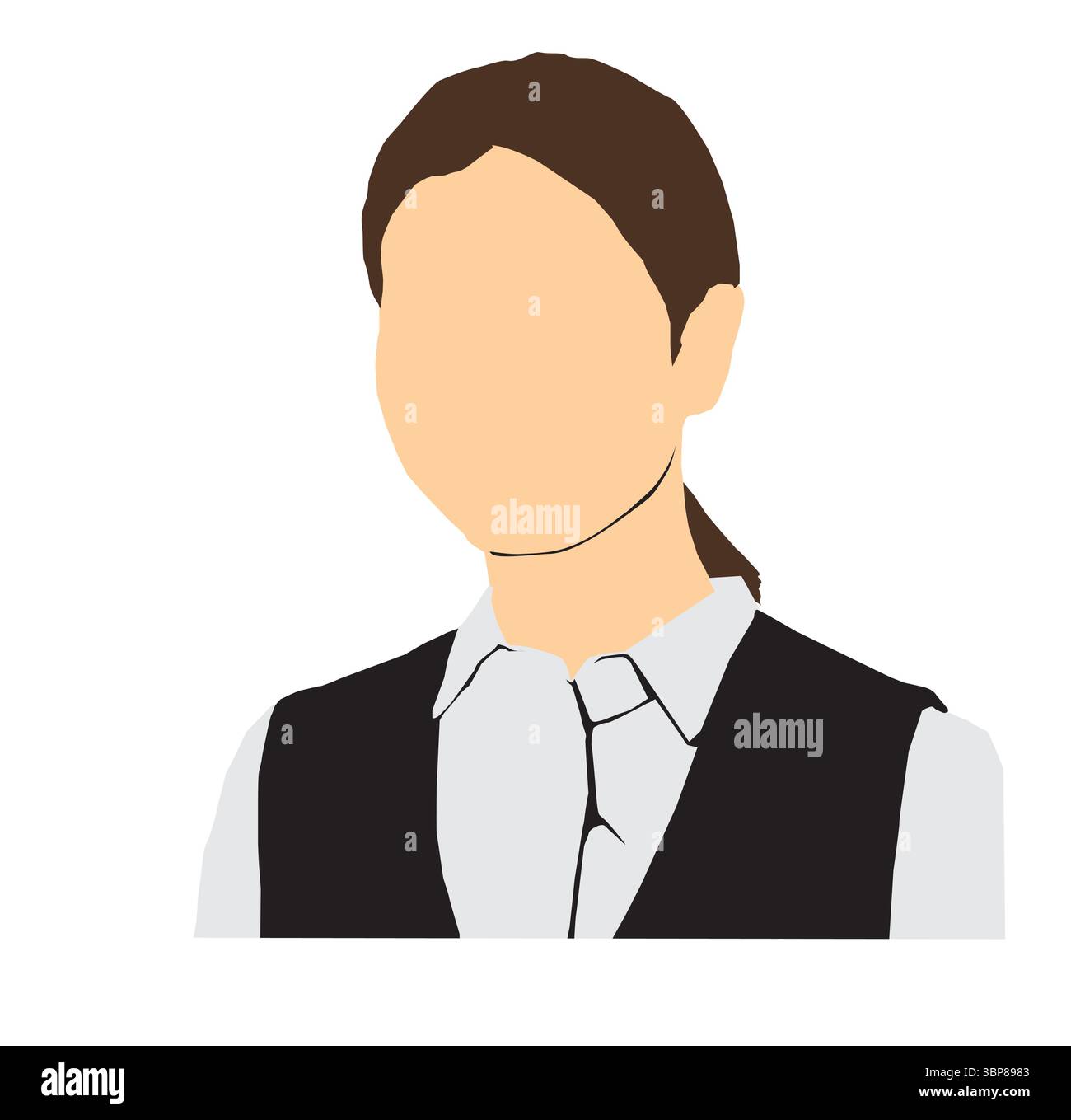 different occupational people profile collection Stock Vector