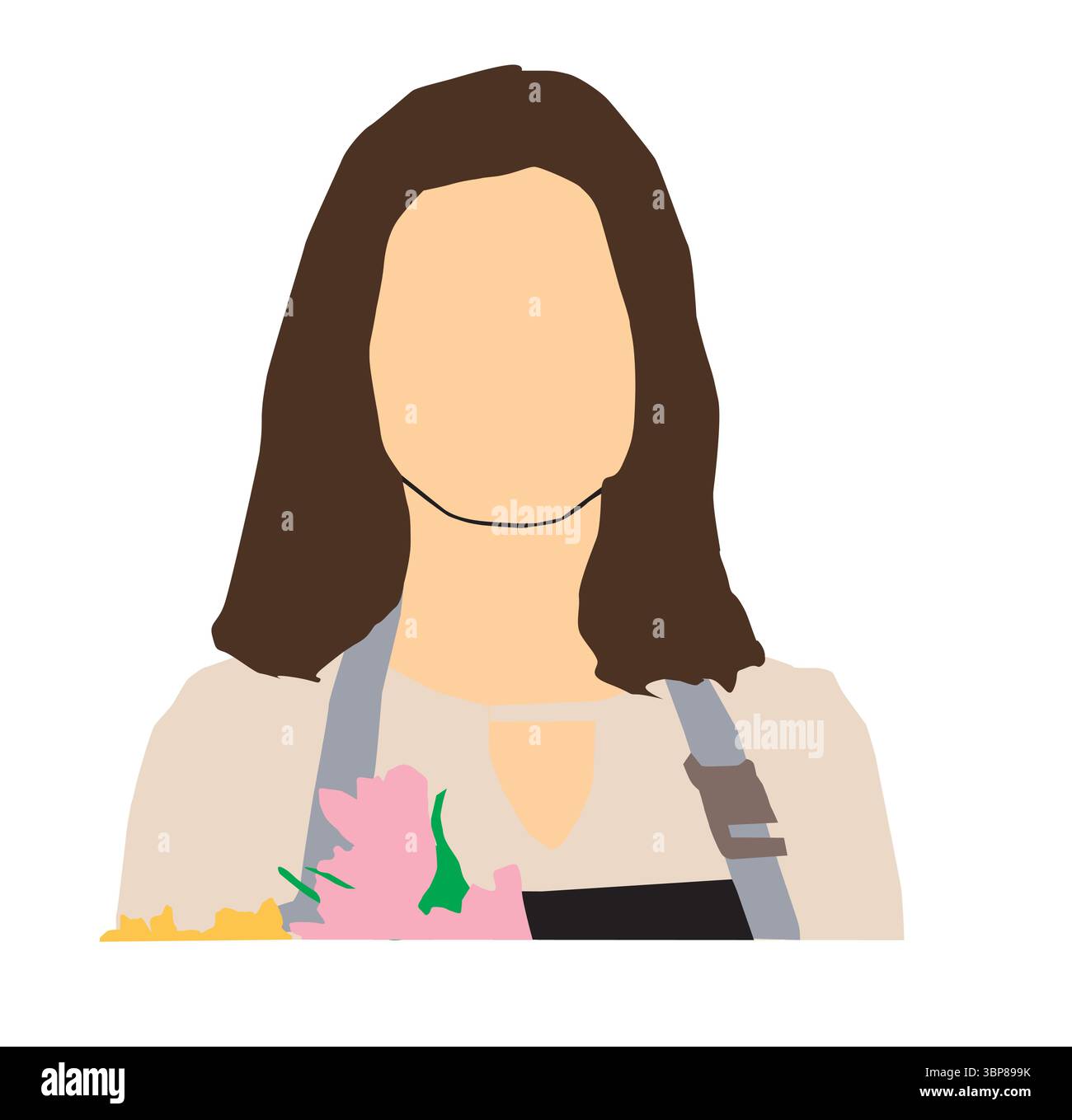 different occupational people profile collection Stock Vector
