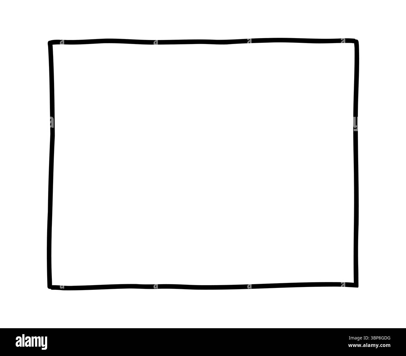 Hand drawn frames. Handdrawn scribble simple box. Vector empty drawing ...