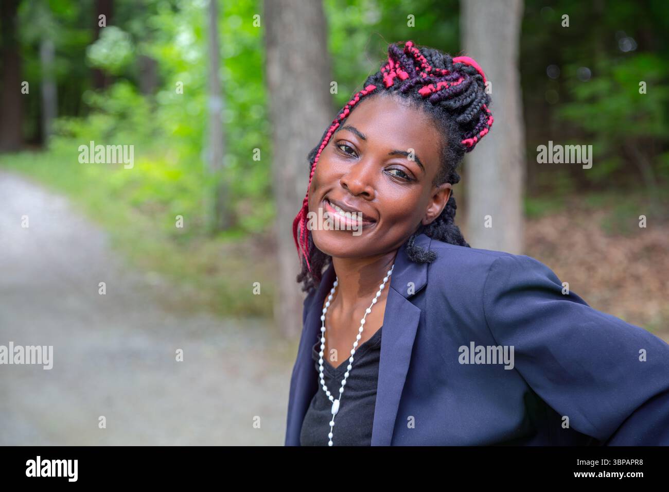 Professional woman in black blazer hi-res stock photography and images ...