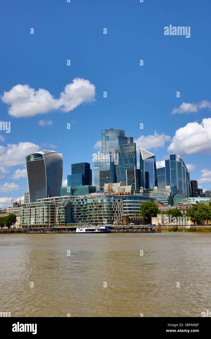 Office blocks of the City of London skyline, London, England Stock Photo