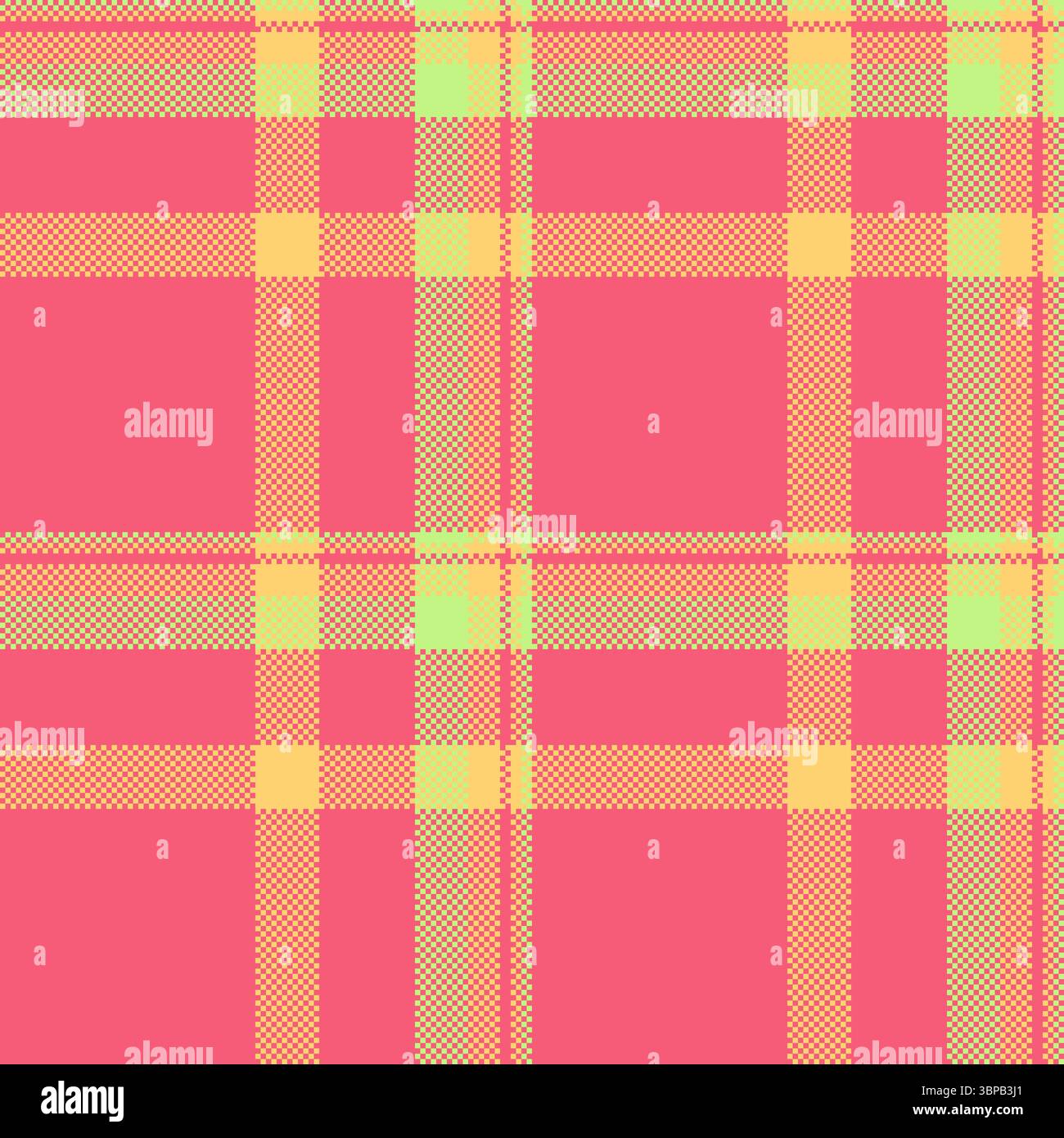 Vibrant pastel plaid pattern in pink, yellow, and green. Ideal for ...