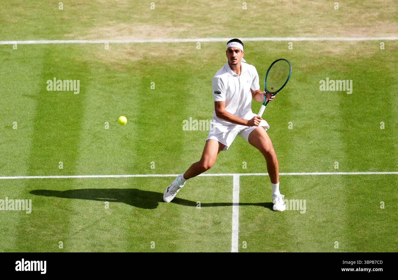 Who is Lorenzo Sonego’s next opponent at Wimbledon?