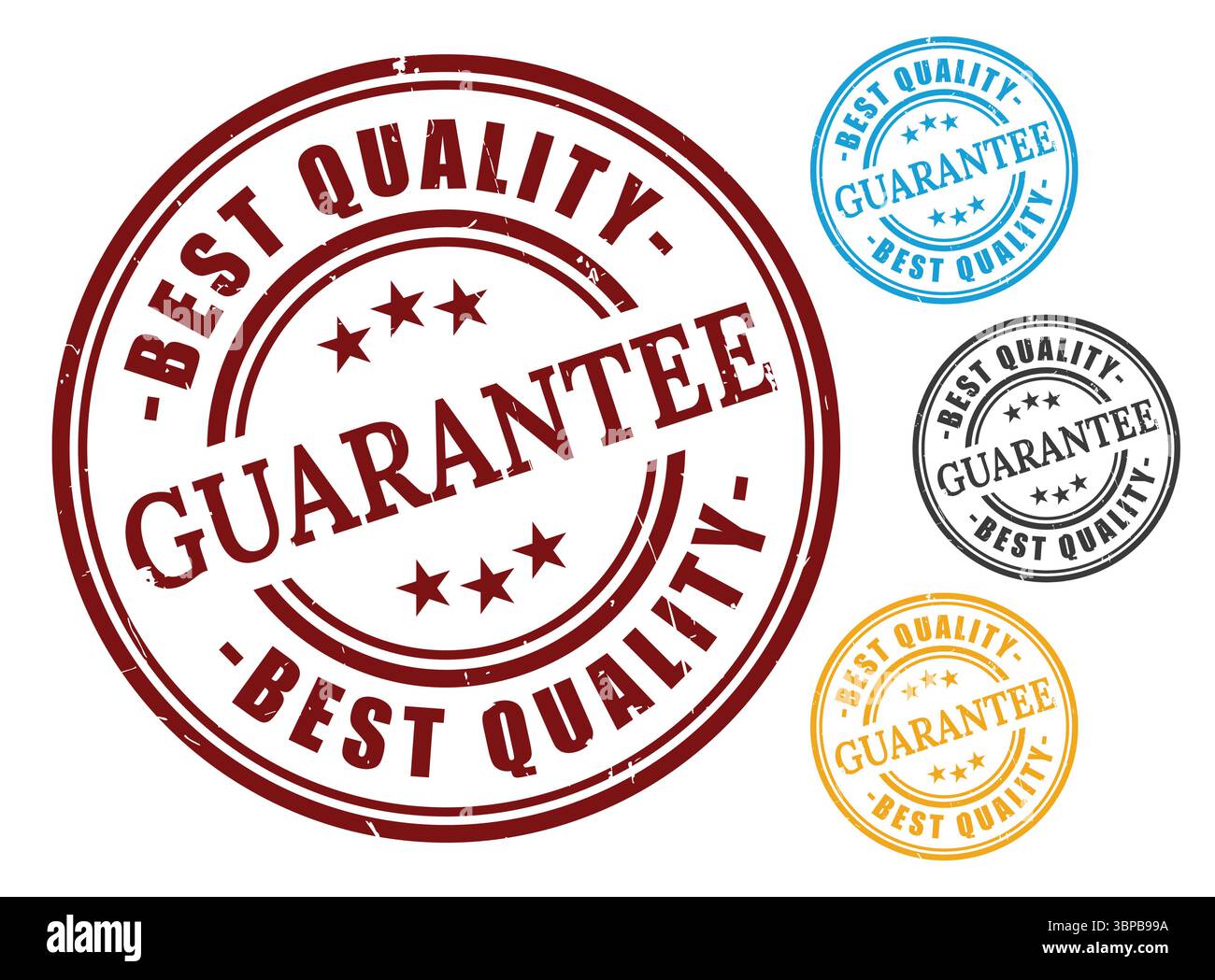 High Quality Certified Seal Icons, Vector Guarantee Label Pack Stock Vector
