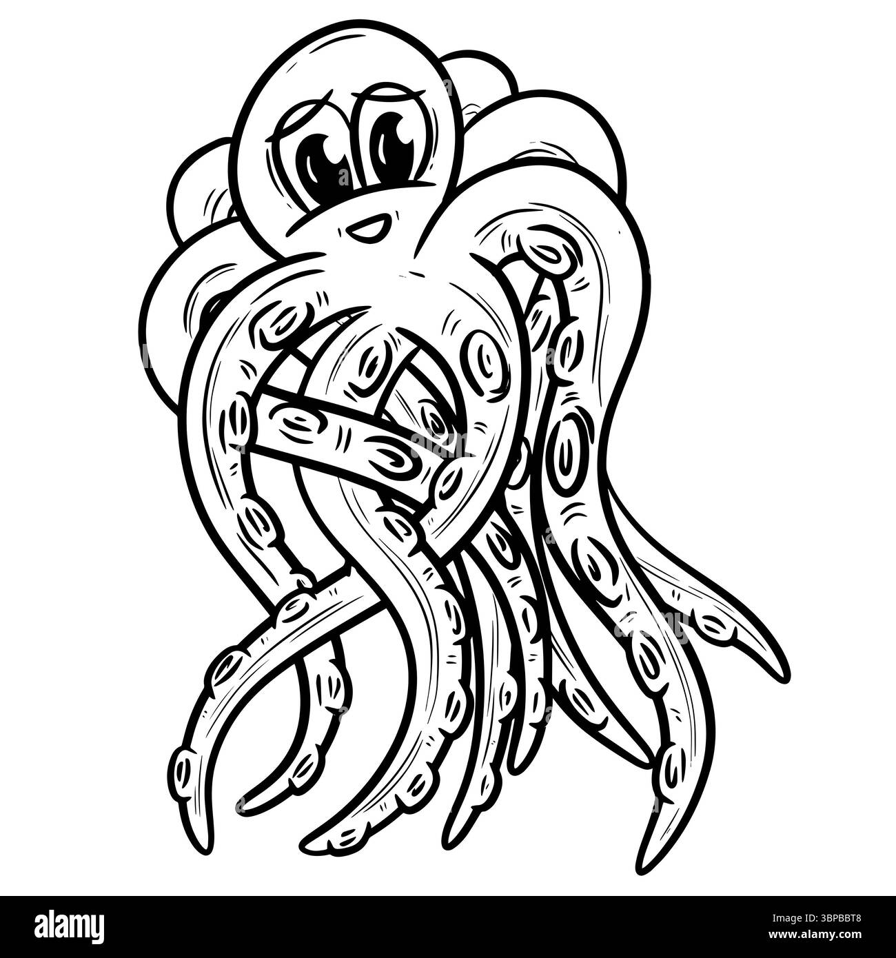 Cartoon octopus Tentacle Cthulhu Clipart Octopus Stock Photo