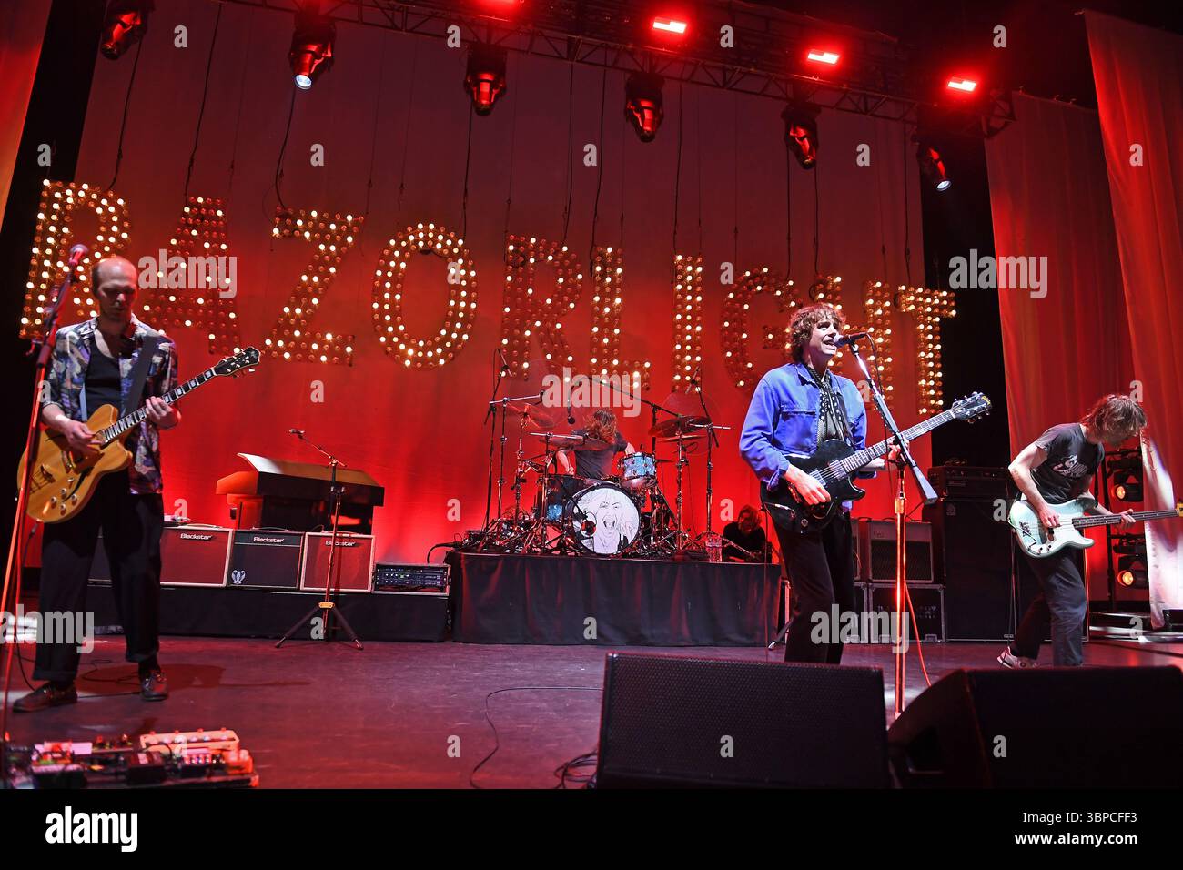 LONDON, ENGLAND - MAY 12: Björn Ågren, Andy Burrows, Johnny Borrell and ...