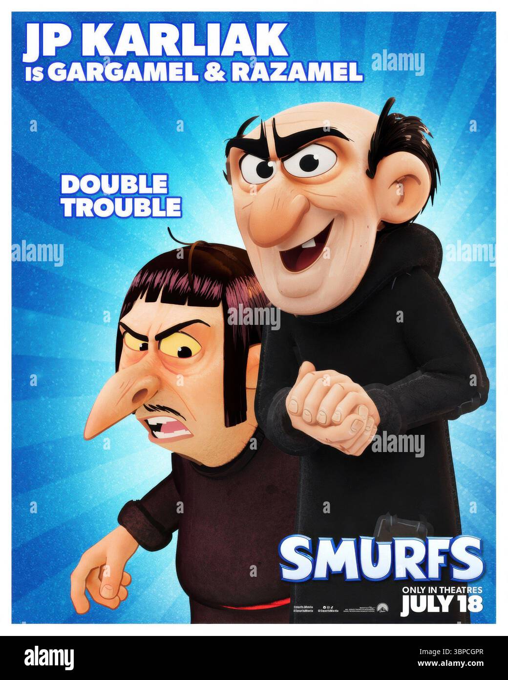 SMURFS, (aka THE SMURFS MOVIE), character poster, from left